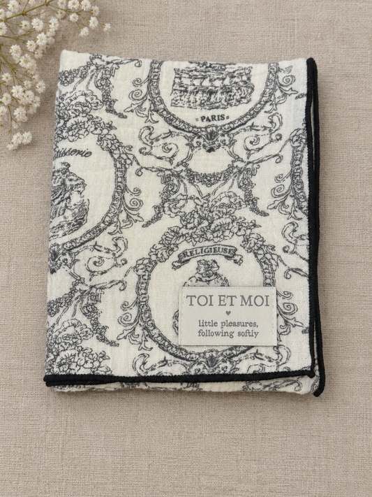 Paris Toile Cotton Double Gauze Handkerchief