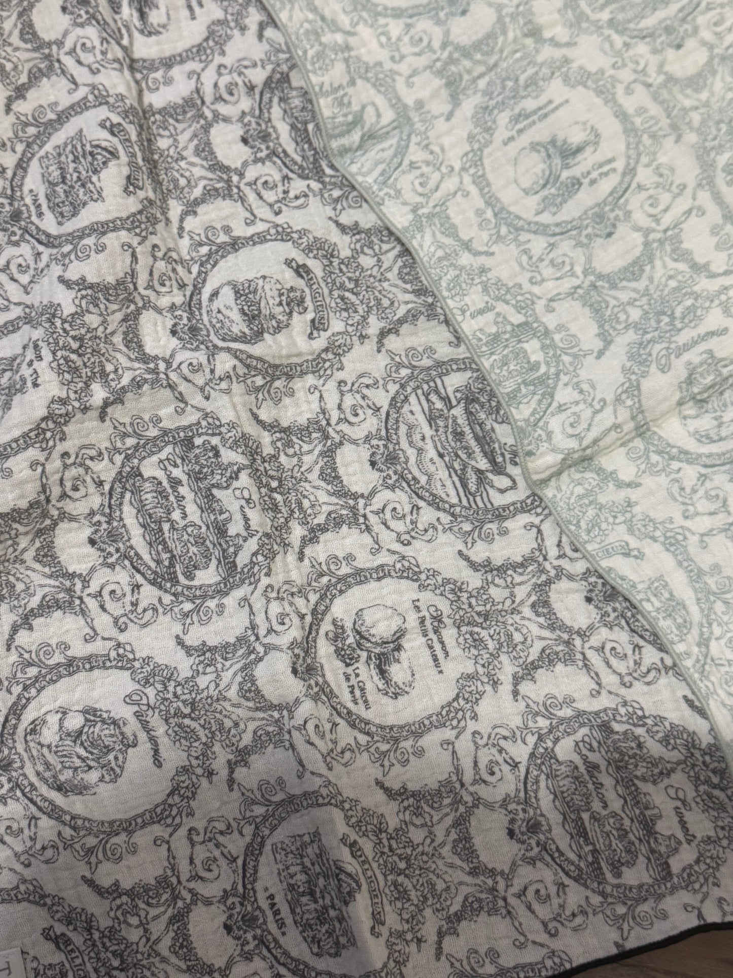 Paris Toile Cotton Double Gauze Handkerchief